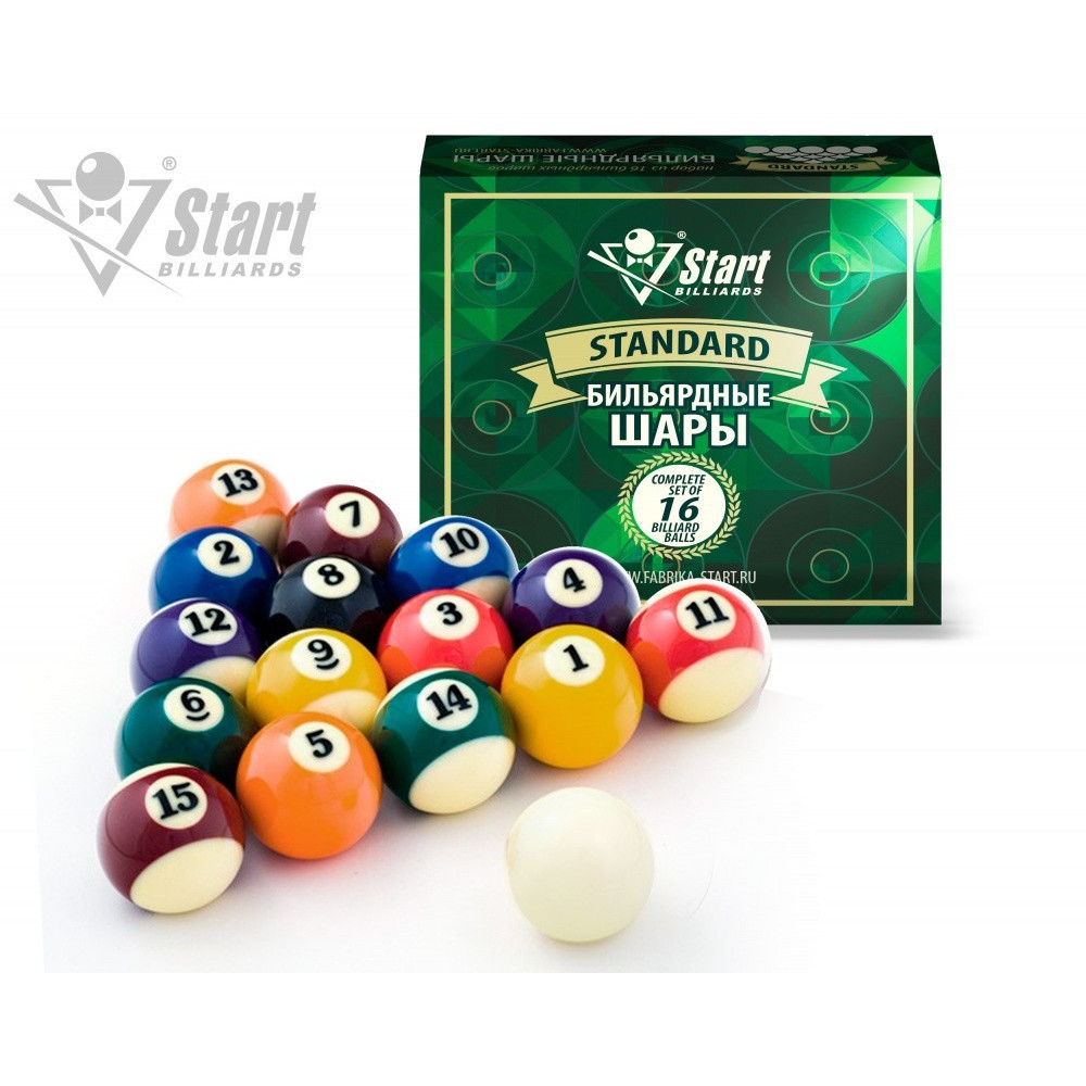 Купить шары для бильярда "Start Billiards ⌀ 57,2 мм"