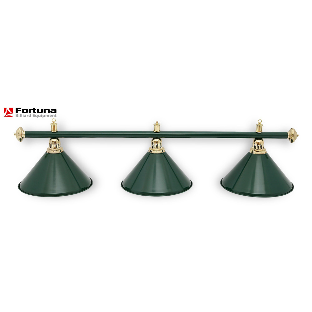 Бильярдный светильник FORTUNA ALLGREEN LUXE на 3 плафона