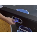Шайба для аэрохоккея LED «Atomic Lumen-X Laser» (прозрачная, синий светодиод) D65 mm