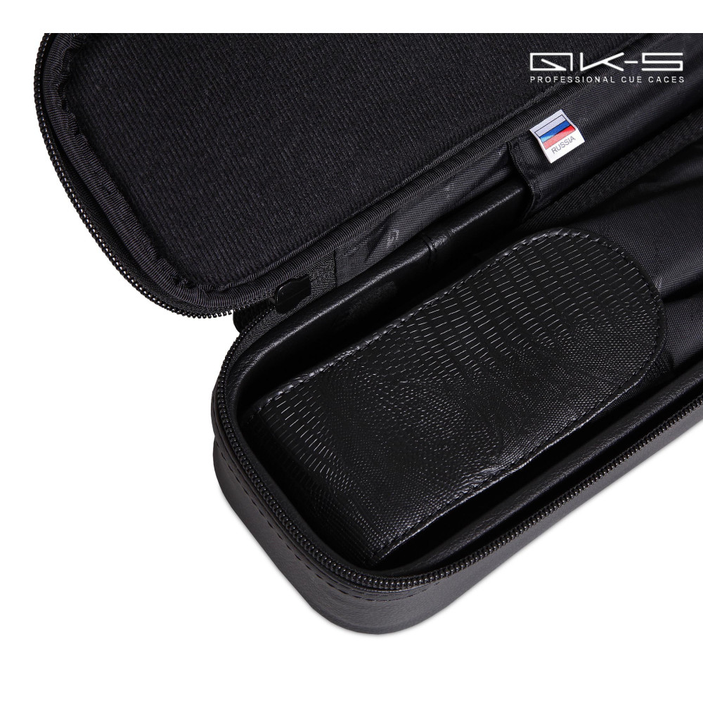 Кейс qk-s captain 2x2 черный аллигатор для бильярдного кия в Минске и Беларуси