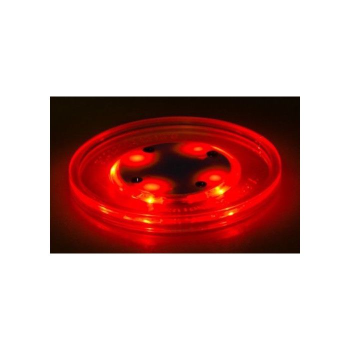 Шайба для аэрохоккея LED «Atomic Lumen-X Laser» (прозрачная, красный светодиод) D65 mm