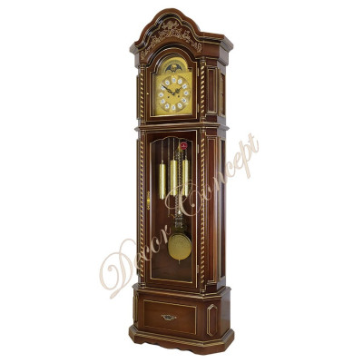 Часы напольные Columbus CR-9089-PG-CH «Вишневая элегия» gold