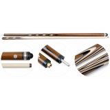 Кий / пирамида 2-pc "Классика" (термограб, коричневый, черный, белый) 13 запилов