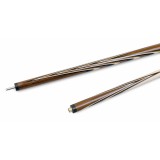 Кий / пирамида 2-pc "Классика" (термограб, коричневый, черный, белый) 13 запилов