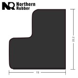 РЕЗИНА ДЛЯ БОРТОВ NORTHERN RUBBER SNOOKER F/S L-77 184СМ 12ФТ 6ШТ.