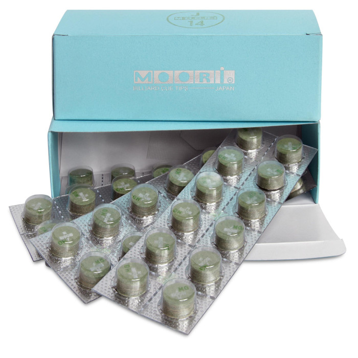 НАКЛЕЙКА ДЛЯ КИЯ MOORI JEWEL GREEN Ø14ММ SOFT 1ШТ.