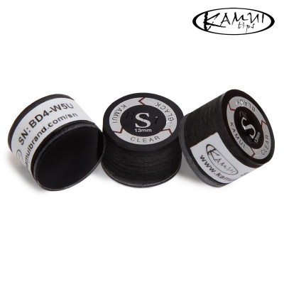 НАКЛЕЙКА ДЛЯ КИЯ KAMUI CLEAR BLACK Ø13ММ SOFT 1ШТ.