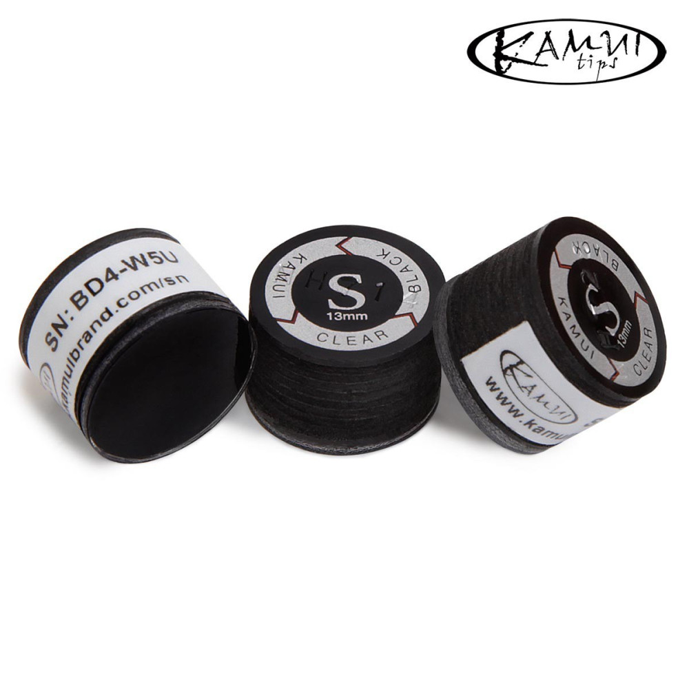 НАКЛЕЙКА ДЛЯ КИЯ KAMUI CLEAR BLACK Ø13ММ SOFT 1ШТ.