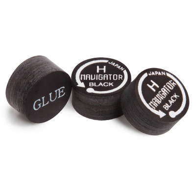 НАКЛЕЙКА ДЛЯ КИЯ NAVIGATOR BLACK Ø13ММ HARD 1ШТ.