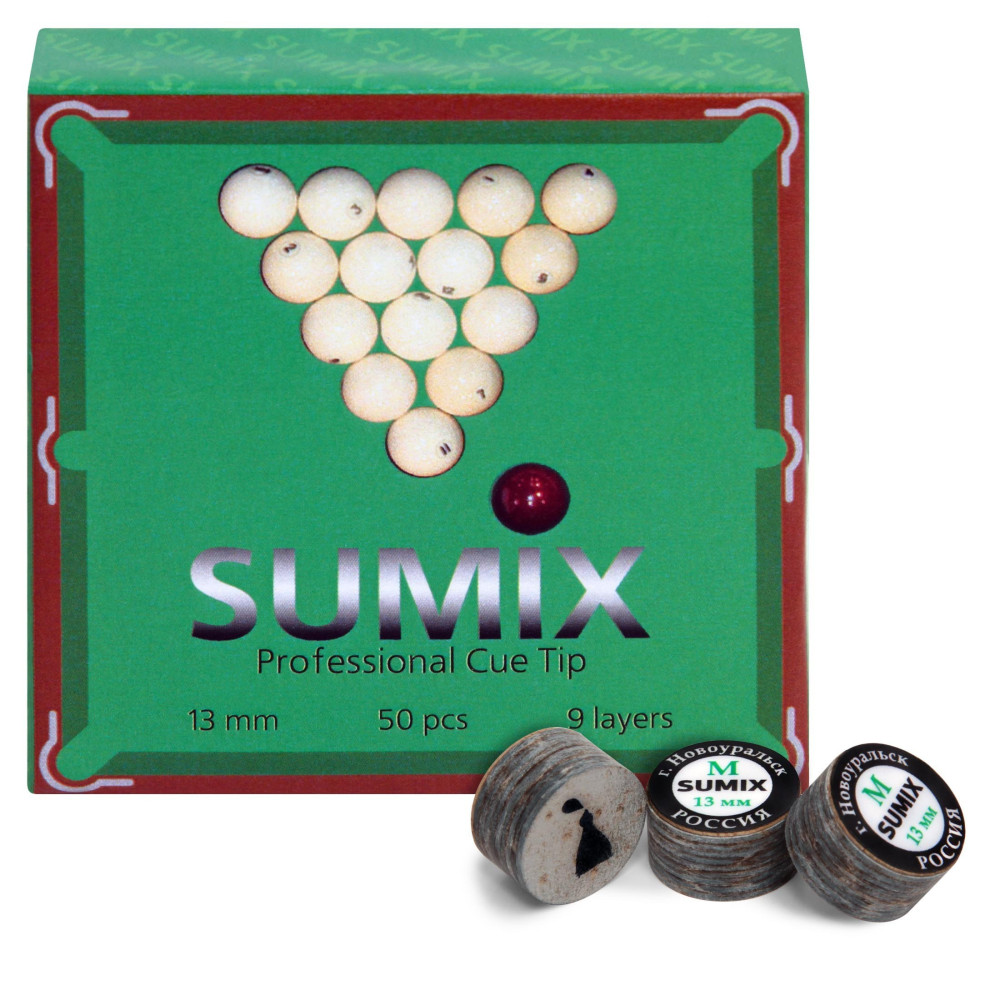 НАКЛЕЙКА ДЛЯ КИЯ SUMIX Ø13ММ MEDIUM 1ШТ.