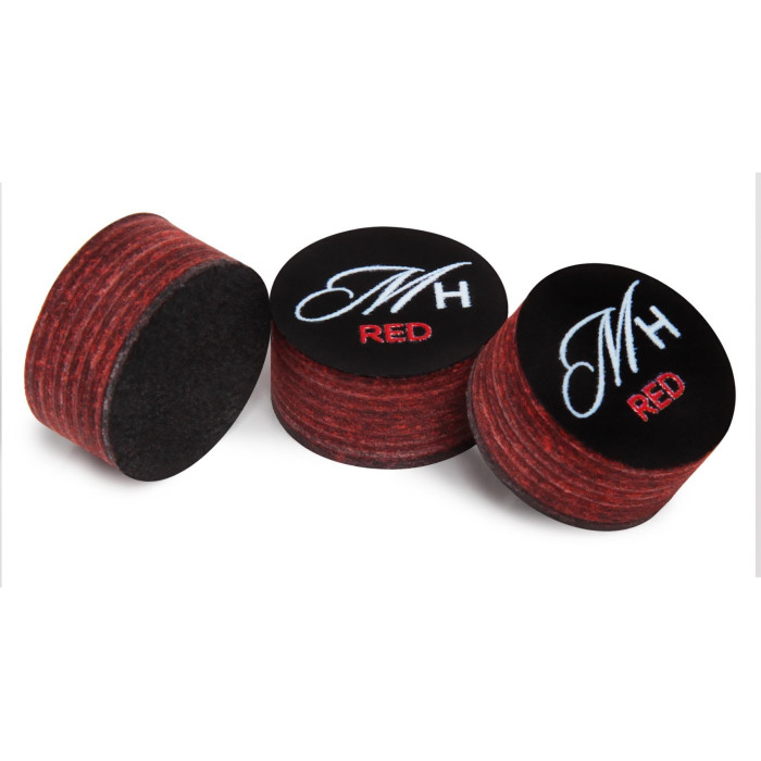 НАКЛЕЙКА ДЛЯ КИЯ А. МЕПИСАШВИЛИ M-H RED Ø13,5ММ MEDIUM 1ШТ.