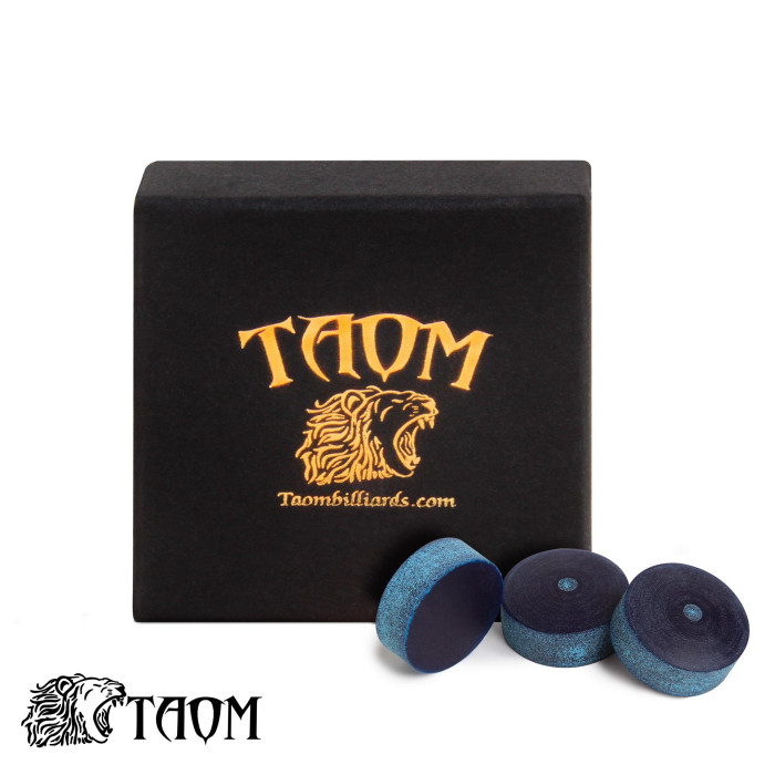 НАКЛЕЙКА ДЛЯ КИЯ TAOM 2.0 BREAK&JUMP BLUE Ø14ММ В ИНДИВИДУАЛЬНОЙ УПАКОВКЕ 1ШТ.