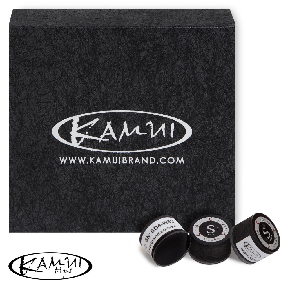 НАКЛЕЙКА ДЛЯ КИЯ KAMUI CLEAR BLACK Ø14ММ SOFT 1ШТ.