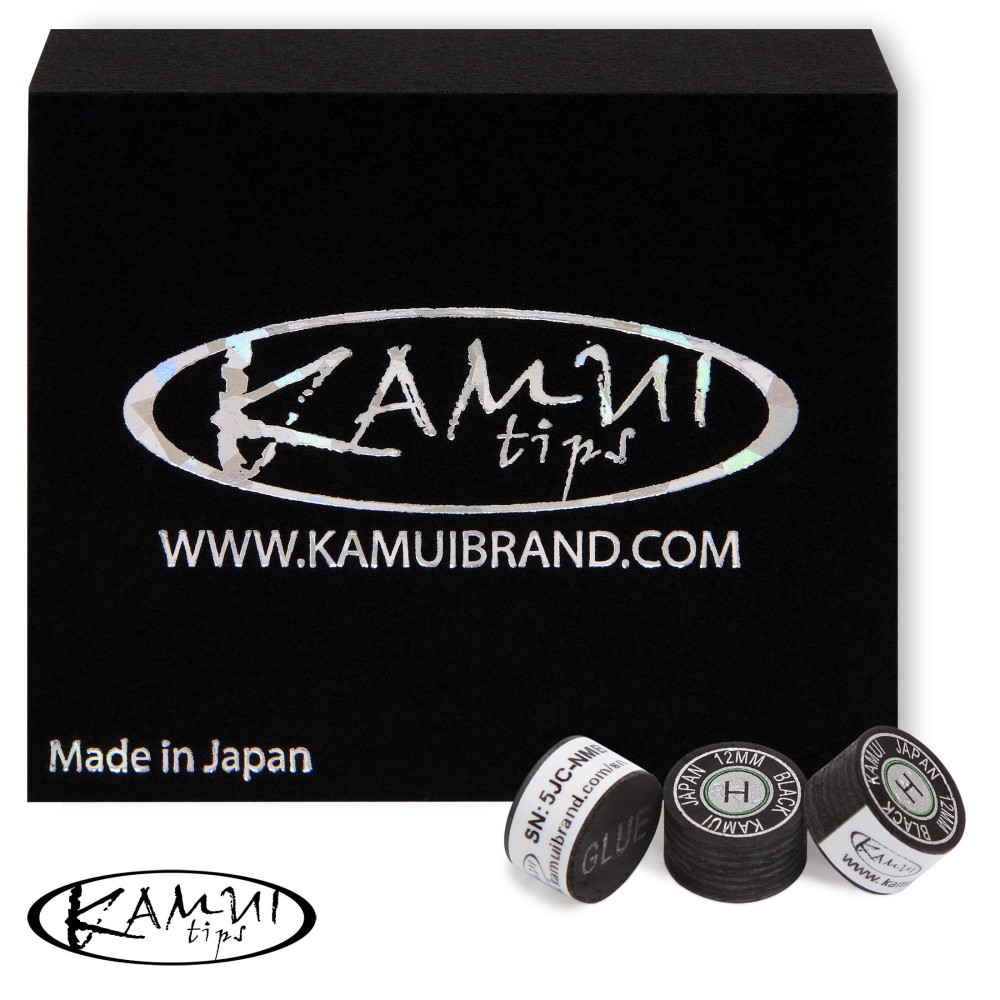 НАКЛЕЙКА ДЛЯ КИЯ KAMUI BLACK Ø12ММ HARD 1ШТ.