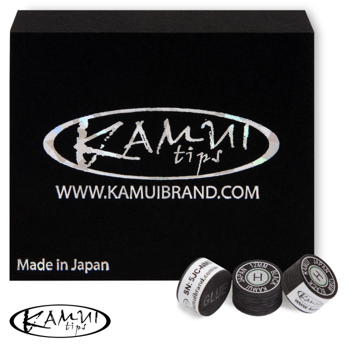 НАКЛЕЙКА ДЛЯ КИЯ KAMUI BLACK Ø12ММ HARD 1ШТ.
