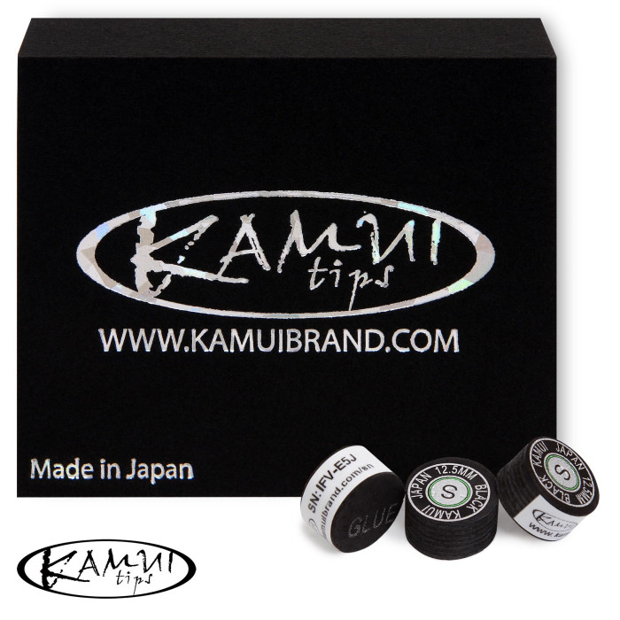 НАКЛЕЙКА ДЛЯ КИЯ KAMUI BLACK Ø12,5ММ SOFT 1ШТ.