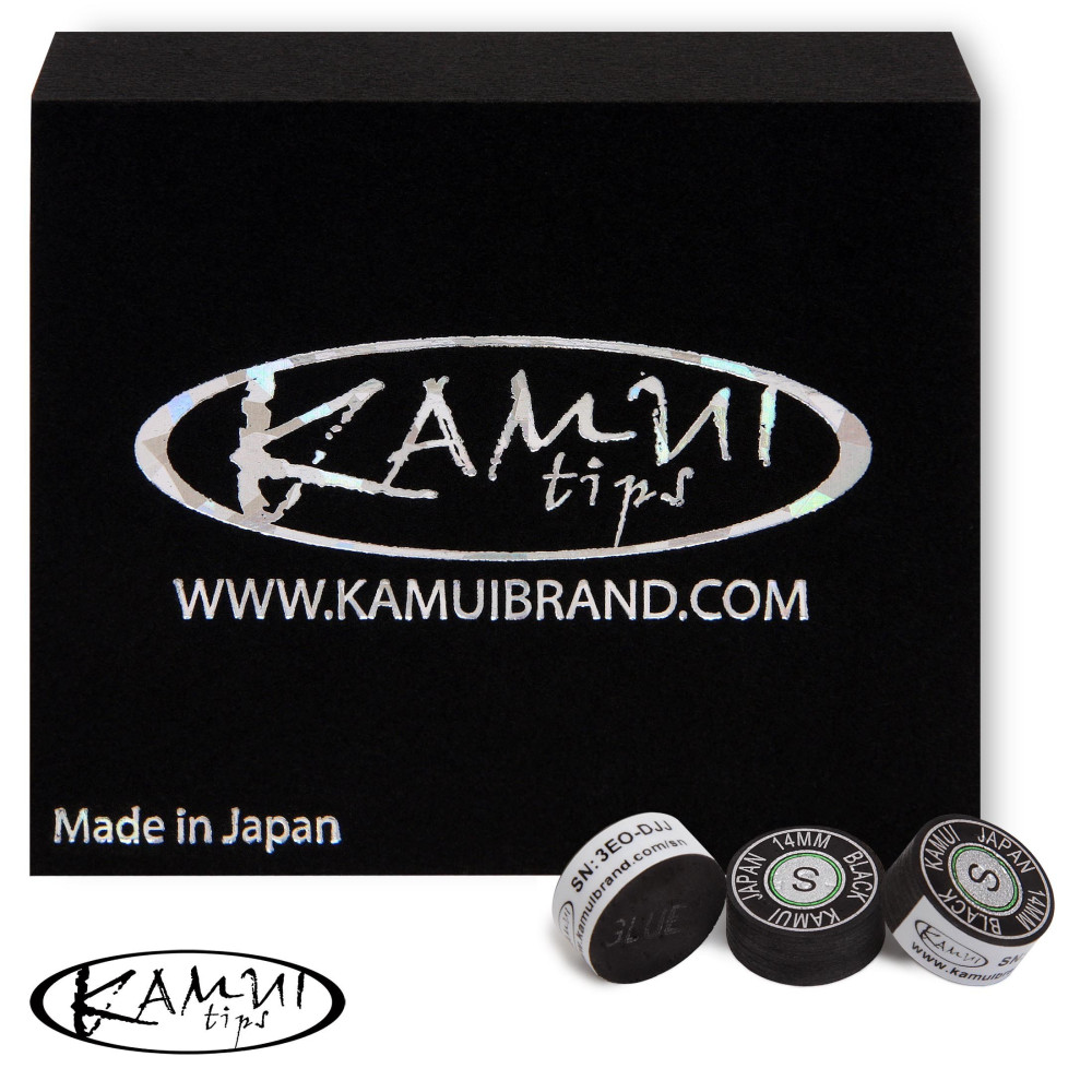 НАКЛЕЙКА ДЛЯ КИЯ KAMUI BLACK Ø14ММ SOFT 1ШТ.