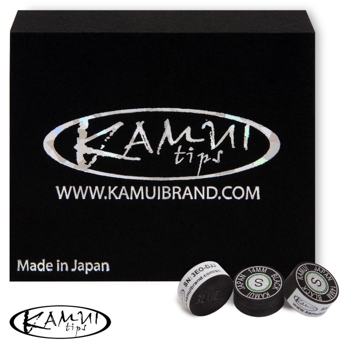 НАКЛЕЙКА ДЛЯ КИЯ KAMUI BLACK Ø14ММ SOFT 1ШТ.
