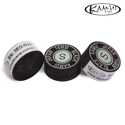 НАКЛЕЙКА ДЛЯ КИЯ KAMUI BLACK Ø14ММ SOFT 1ШТ.