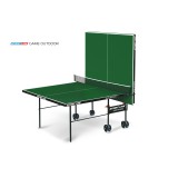 Стол теннисный Game Outdoor с сеткой Зелёный
