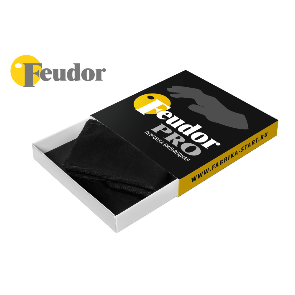 Перчатка-бильярдная Feudor Pro black Left XL