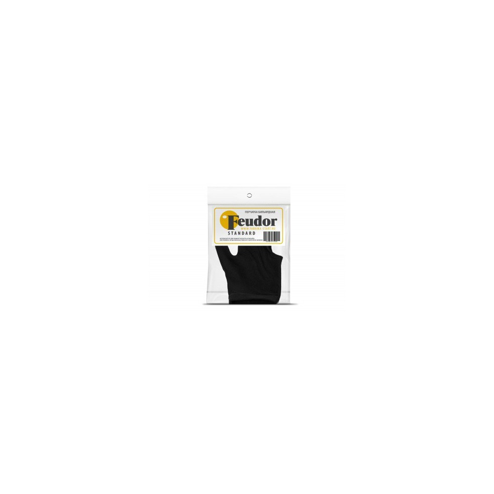 Перчатка-бильярдная Feudor Standard black XL