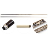 Кий для русского бильярда 1-pc "Классика" (черный граб, граб) 20 запилов